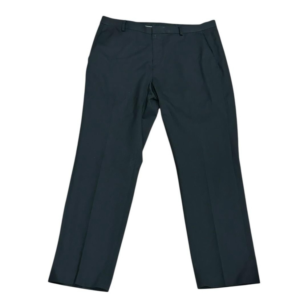 Calvin Klein Pants Mens 34x30 Black Slim Fit Dress Trousers Flat Front Office